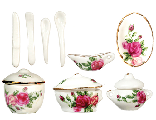 Red Rose Dinnerware Set, 12 pc.